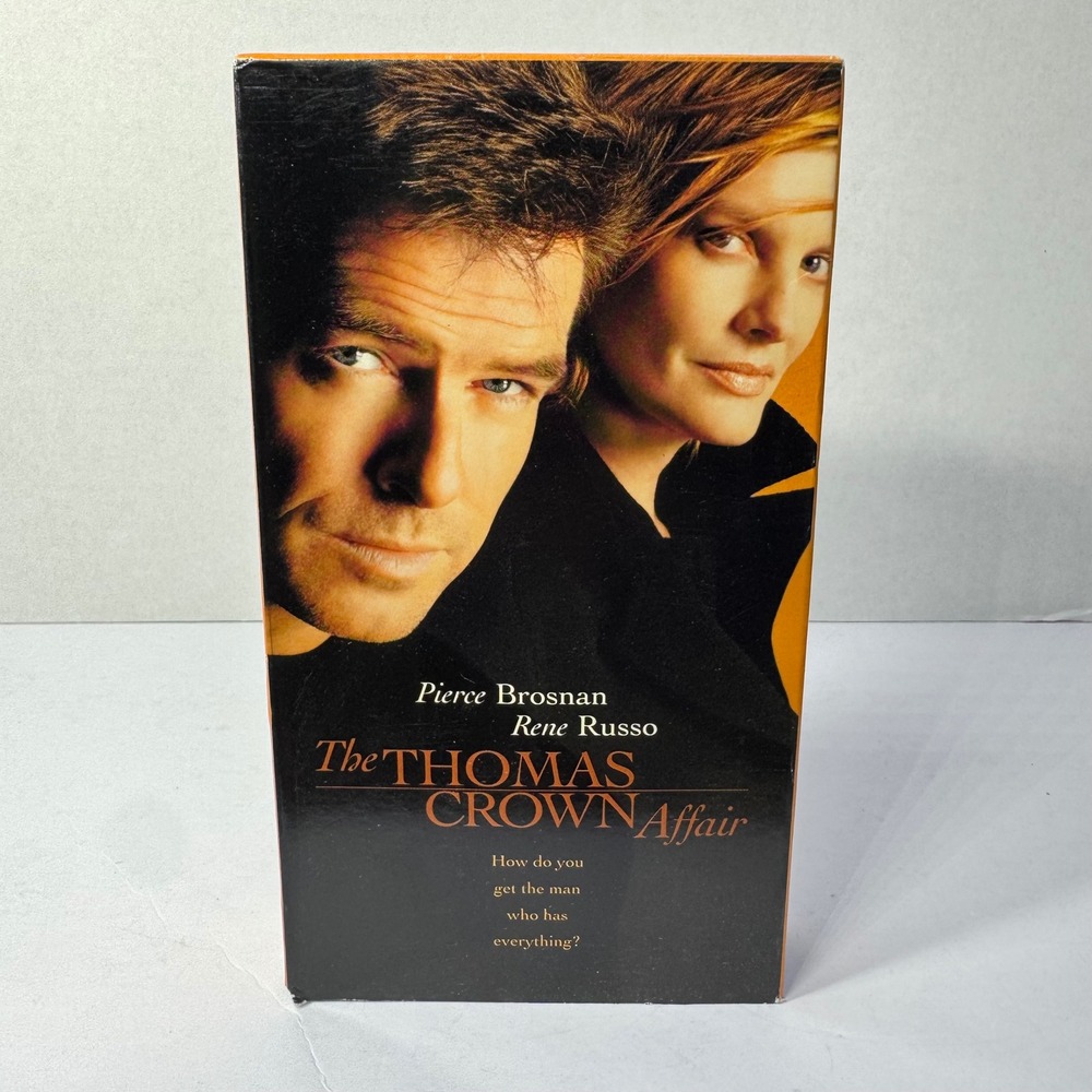 The Thomas Crown Affair VHS 1999 Pierce Brosnan Rene‎ Russo MGM Thriller Vintage